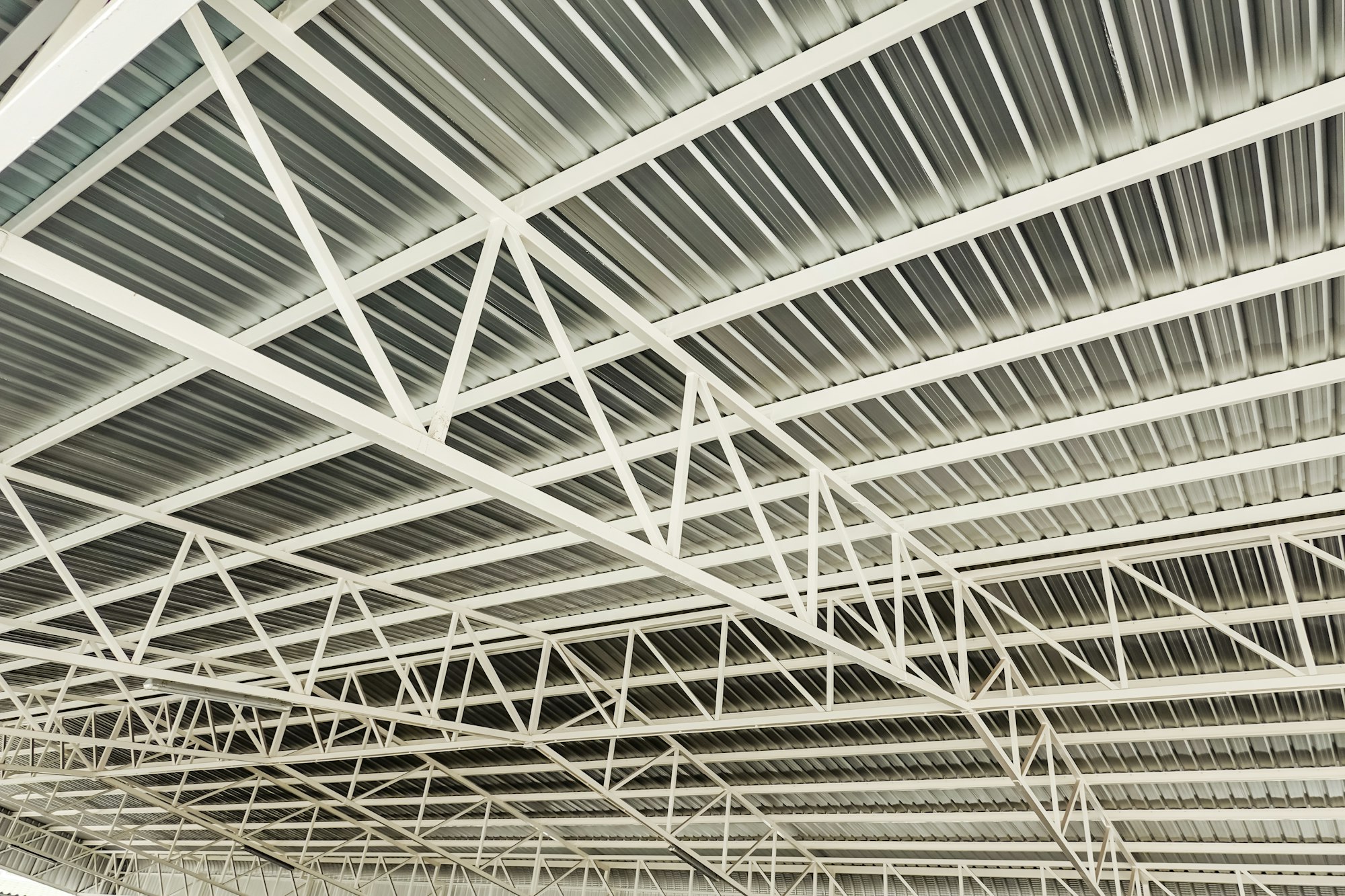 Factory roof steel structure